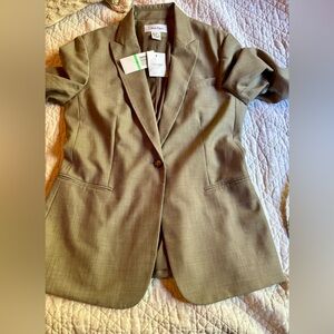 🔥Clavin Klein Fitted 50% Wool Fully Lined Blazer🔥 NWT